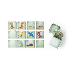 Vue Jeu de mémoire avec 20 pièces - Triceratops de couleur vert| Krokrodeal