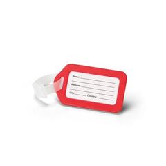 Vue Identifiant de bagage - Findo de couleur rouge| Krokrodeal