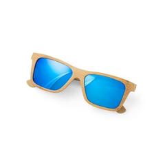 Vue Lunettes de soleil en bambou - Sanibel de couleur beige| Krokrodeal