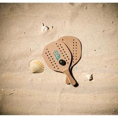 Vue générale Raquettes de plage en MDF - Tapia | Krokrodeal