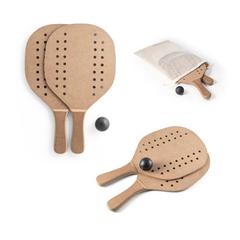 Vue générale Raquettes de plage en MDF - Tapia | Krokrodeal