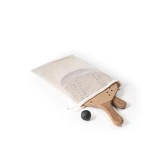 Vue Raquettes de plage en MDF - Tapia de couleur beige| Krokrodeal