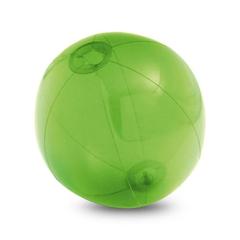 Vue Ballon de plage gonflable en PVC translucide - Peconic de couleur vert| Krokrodeal