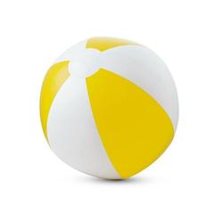 Vue Ballon de plage gonflable - Cruise de couleur jaune| Krokrodeal