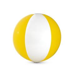 Vue Ballon de plage gonflable - Cruise de couleur jaune| Krokrodeal