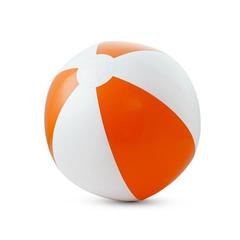 Vue Ballon de plage gonflable - Cruise de couleur orange| Krokrodeal