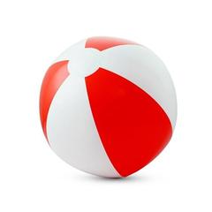Vue Ballon de plage gonflable - Cruise de couleur rouge| Krokrodeal