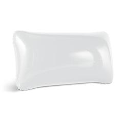Vue Coussin de plage gonflable en PVC opaque - Timor de couleur blanc| Krokrodeal