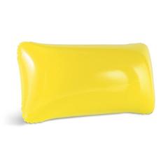 Vue Coussin de plage gonflable en PVC opaque - Timor de couleur jaune| Krokrodeal
