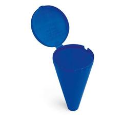 Vue Cendrier de plage en PP - Senegal de couleur bleu| Krokrodeal