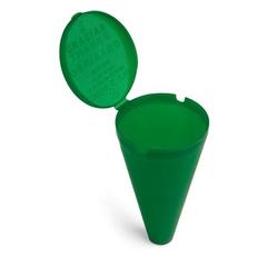 Vue Cendrier de plage en PP - Senegal de couleur vert| Krokrodeal