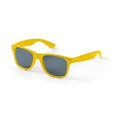 Vue Lunettes de soleil en PC - Celebes de couleur jaune| Krokrodeal
