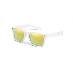 Vue Lunettes de soleil en PC avec des verres miroirs de catégorie 3 - Niger de couleur blanc| Krokrodeal