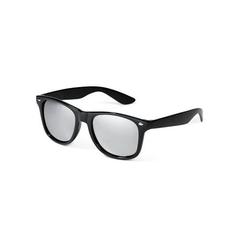 Vue Lunettes de soleil en PC avec des verres miroirs de catégorie 3 - Niger de couleur noir| Krokrodeal