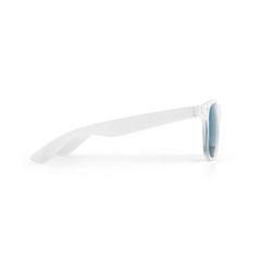 Vue Lunettes de soleil en PC avec monture translucide - Mekong de couleur bleu| Krokrodeal