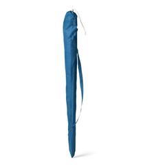 Vue Parasol inclinable 210T avec doublure argentée - Parana de couleur bleu| Krokrodeal