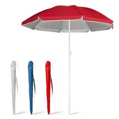 Vue générale Parasol inclinable 210T avec doublure argentée - Parana | Krokrodeal