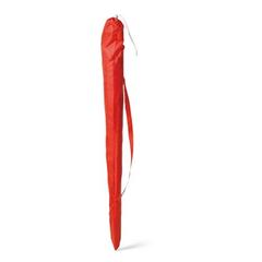 Vue Parasol inclinable 210T avec doublure argentée - Parana de couleur rouge| Krokrodeal