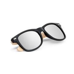 Vue Lunettes de soleil en PP et bambou - Varadero de couleur noir| Krokrodeal