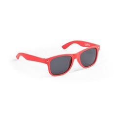 Vue Lunette de soleil en PET (100% rPET) - Salema de couleur rouge| Krokrodeal