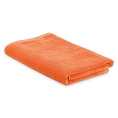 Vue Serviette de plage - Sardegna de couleur orange| Krokrodeal
