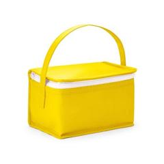 Vue Sac thermique 3L en intissé (80 g/m²) - Izmir de couleur jaune| Krokrodeal
