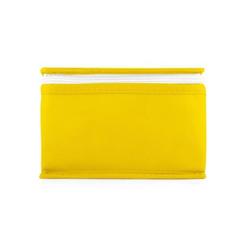 Vue Sac thermique 3L en intissé (80 g/m²) - Izmir de couleur jaune| Krokrodeal