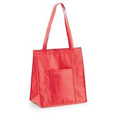 Vue Sac thermique en intissé (80 g/m²) - Rotterdam de couleur rouge| Krokrodeal