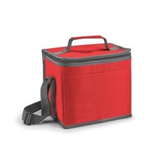 Vue Sac thermique 9L en 600D - Singapore de couleur rouge| Krokrodeal