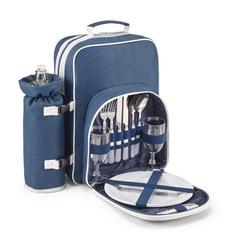 Vue Sac à dos pique-nique thermique 600D - Arbor de couleur bleu| Krokrodeal