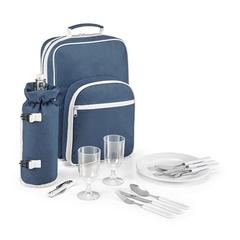 Vue Sac à dos pique-nique thermique 600D - Arbor de couleur bleu| Krokrodeal