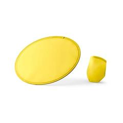 Vue Disque volant pliable en 190T - Jurua de couleur jaune| Krokrodeal