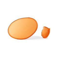 Vue Disque volant pliable en 190T - Jurua de couleur orange| Krokrodeal