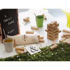 Vue générale Jeu en bois de 54 pièces - Flik | Krokrodeal