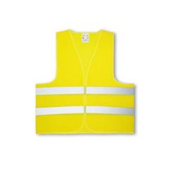 Vue Gilet haute visibilité 100% polyester - Yellowstone de couleur jaune| Krokrodeal