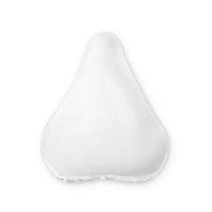 Vue Housse de selle en PET 210D (100% rPET) - Bartali de couleur blanc| Krokrodeal