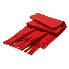 Vue Echarpe en polaire (200 g/m²) - Jason de couleur rouge| Krokrodeal