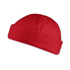 Vue Bonnet en polaire (220 g/m²) - Tory de couleur rouge| Krokrodeal