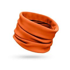Vue Bandana multifonctions (130 g/m²) - Charlotte de couleur orange| Krokrodeal
