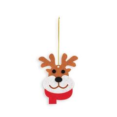 Vue Ornements de Noël - Deer de couleur -| Krokrodeal