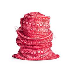 Vue Couverture polaire - Laponia de couleur rouge| Krokrodeal