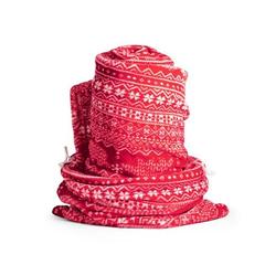 Vue Couverture polaire - Laponia de couleur rouge| Krokrodeal