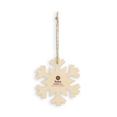 Vue Ornements de Noël - Flake de couleur beige| Krokrodeal