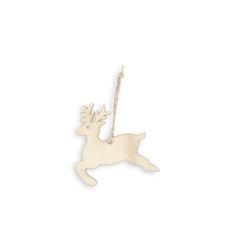 Vue Ornements de Noël - Flake de couleur beige| Krokrodeal