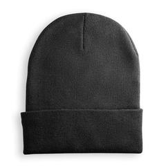 Vue Bonnet unisexe PET (100% rPET) - Carl de couleur noir| Krokrodeal