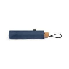 Vue Parapluie pliable en PET (100% rPET) à ouverture et fermeture automatiques - River de couleur bleu| Krokrodeal