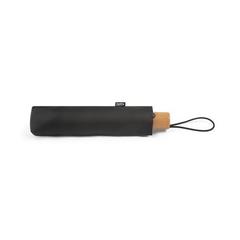 Vue Parapluie pliable en PET (100% rPET) à ouverture et fermeture automatiques - River de couleur noir| Krokrodeal
