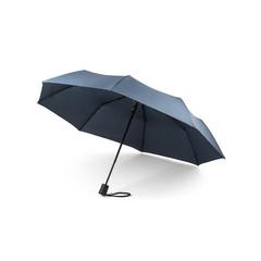 Vue Parapluie pliable en rPET avec ouverture automatique - Cimone de couleur bleu| Krokrodeal