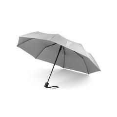 Vue Parapluie pliable en rPET avec ouverture automatique - Cimone de couleur gris| Krokrodeal