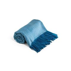 Vue Couverture 100% acrylique avec ruban pour carte de personnalisation (270 g/m²) - Smooth de couleur bleu| Krokrodeal
